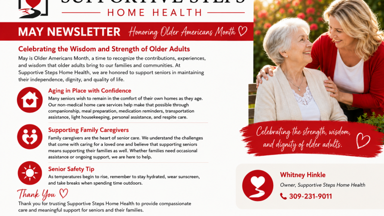 Supportive Steps May Newsletter